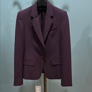 Theory Purple Blazer Tailored Suit Jacket